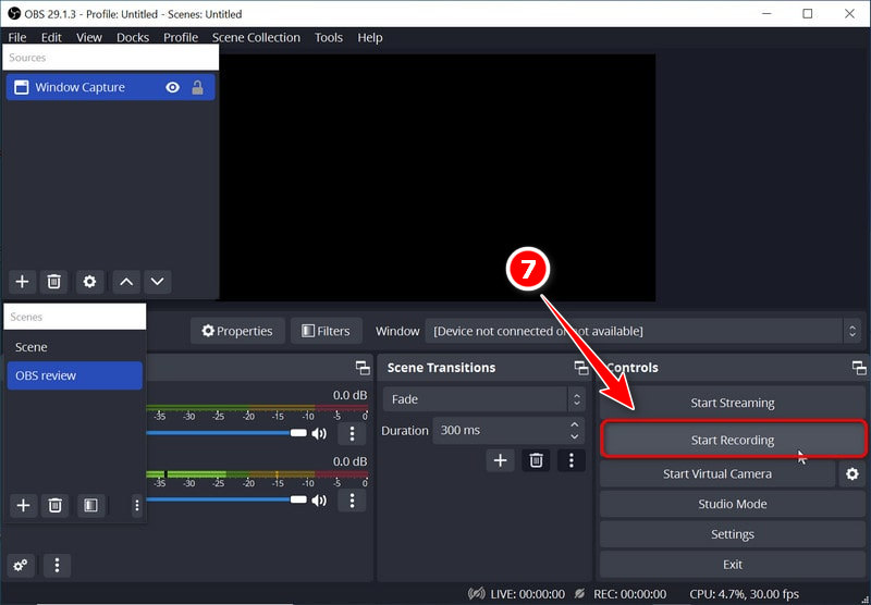 OBS Start Recording