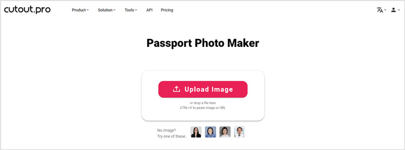 Creatore di foto per passaporti Cutout.Pro