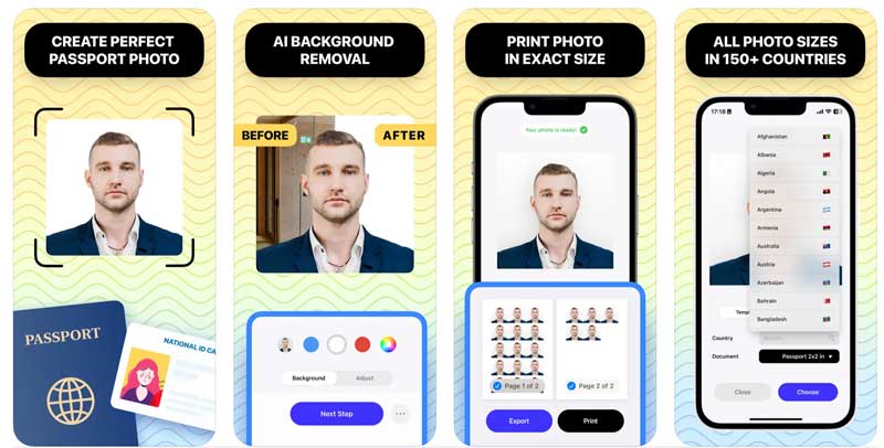 App för passfotobås