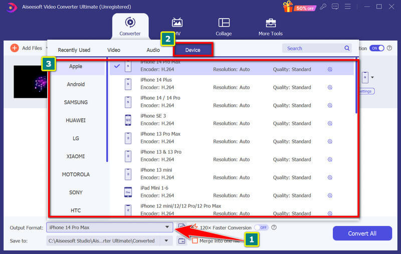 Select Device Settings