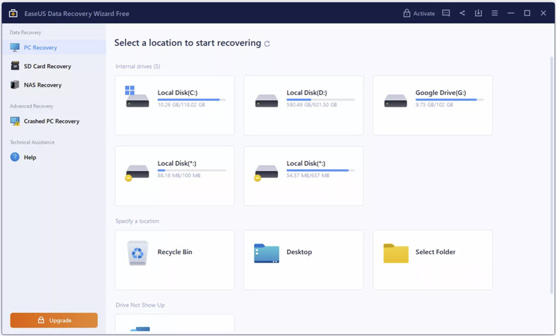 Easeus Data Recovery Wizard Free