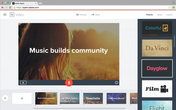 Adobe Spark-video