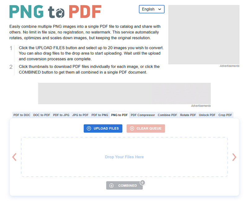 PNG till PDF-konverterare online