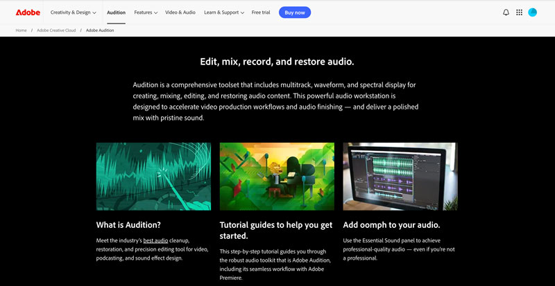Adobe Audition Podcast Recording Software