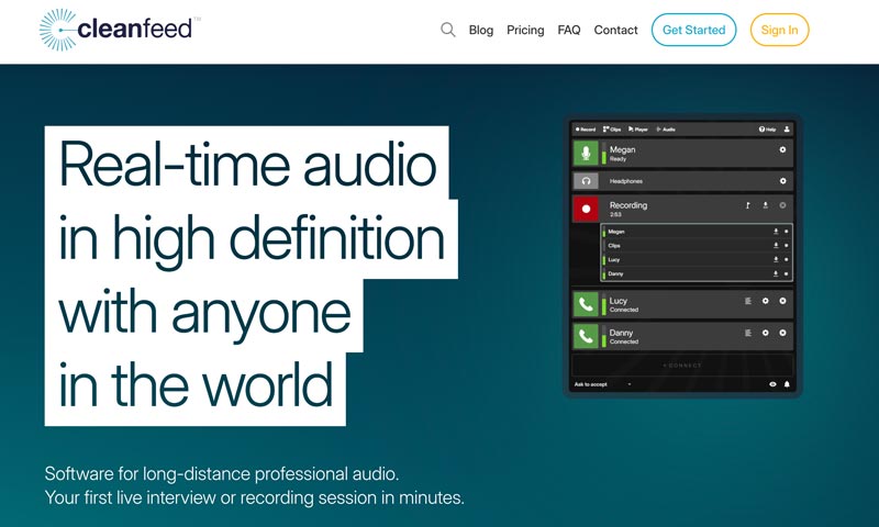Cleanfeed Podcast Recording Software
