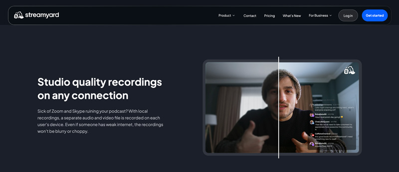 StreamYard Podcast Recording Software