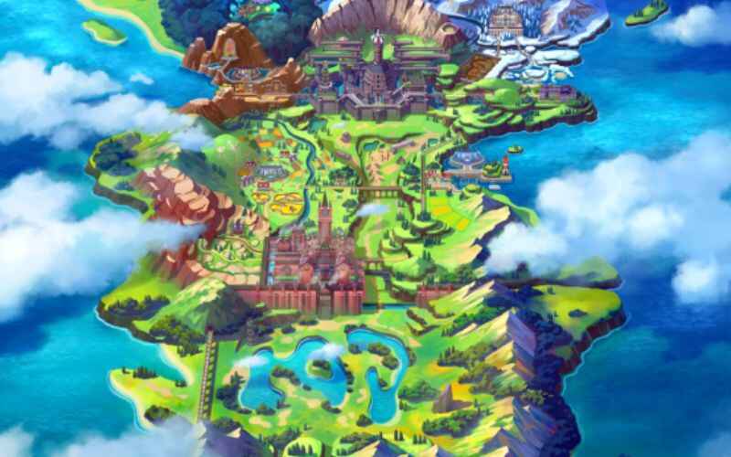 Galar Region Map