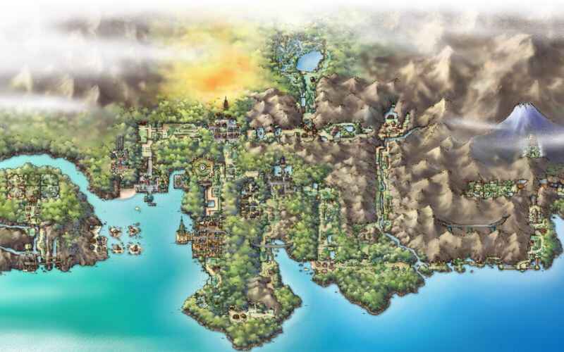 Johto Region Map