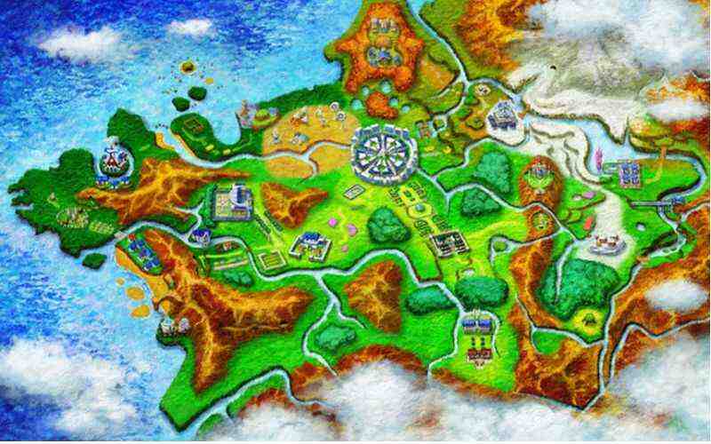 Kalos Region Map