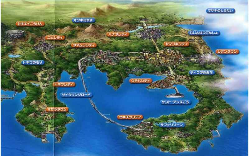 Kanto Region Map