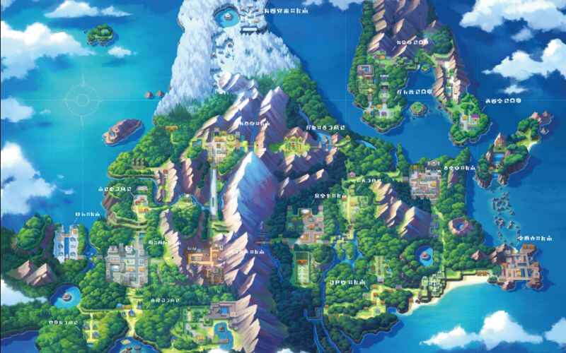 Sinnoh Region Map