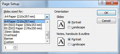 Change PowerPoint Slide Size