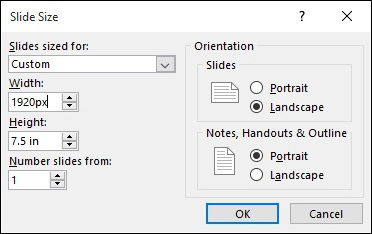 Custom Slide Size