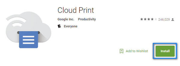 Κατεβάστε την εφαρμογή Cloud Print από το Google Play