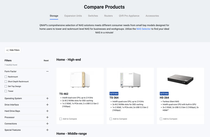 Qnap Nas Solutions Products
