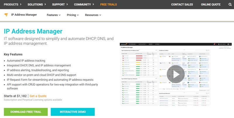 SolarWinds IP Address Manager