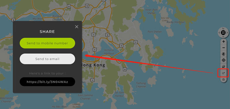 分享 MapQuest 路線圖方向