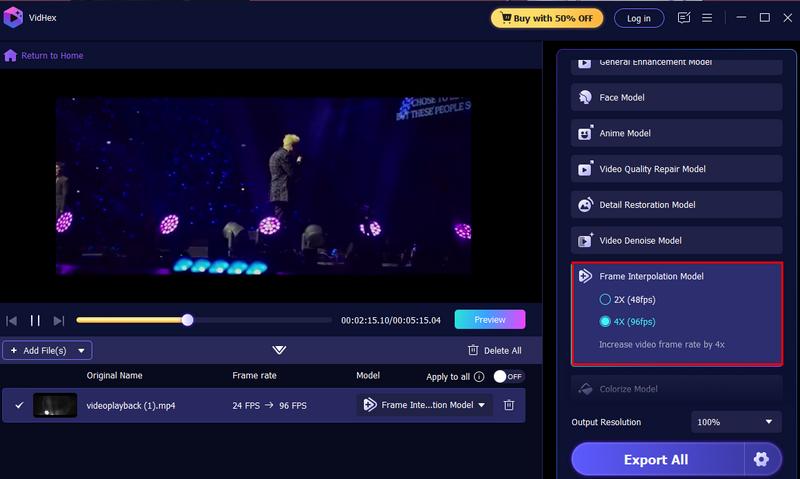 Choose Frame Interpolation Model