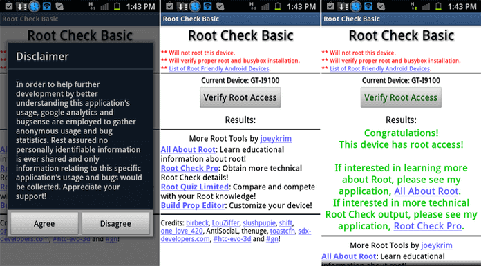 Root Tarkista Android