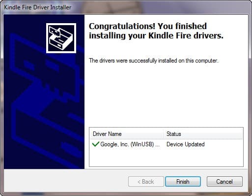 Installer Kindle Fire Drivers