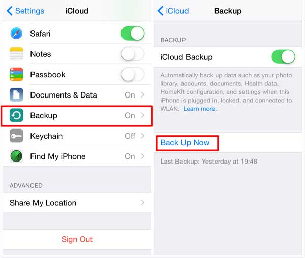Save Text Messages on iCloud