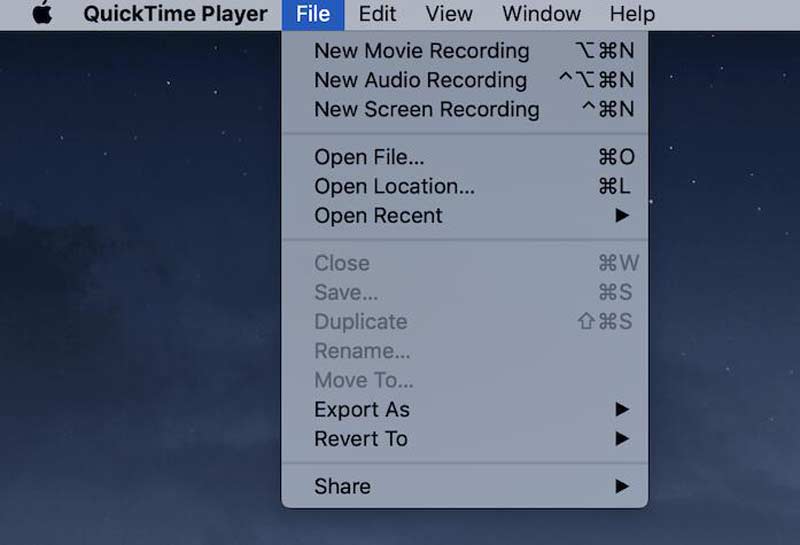 QuickTime Stap één