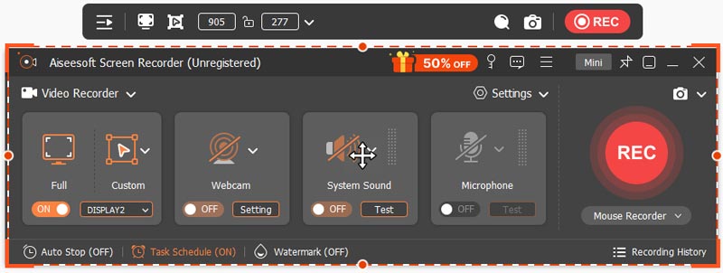 Aiseesoft schermrecorder