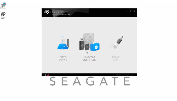 Запустите пакет восстановления файлов seagate