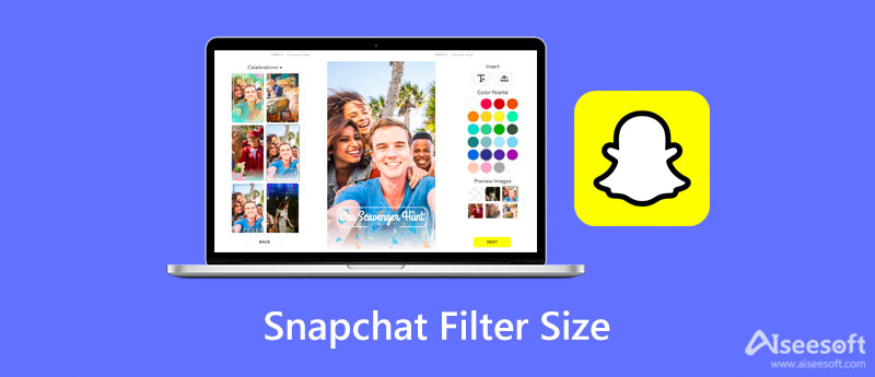 Snapchat-filterstørrelse