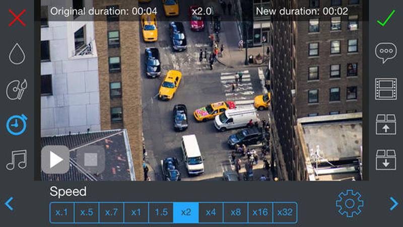 TiltShift Video speed up video app