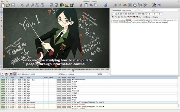 Aegisub Advanced subtitle Editor