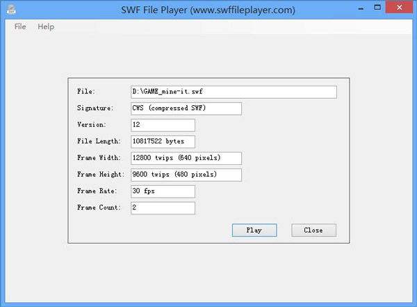 SWF文件播放器