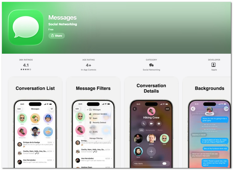 Imessage Text Messaging App