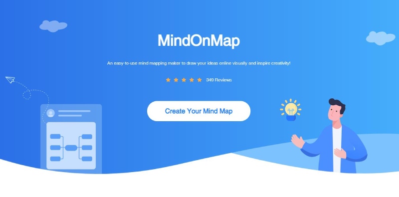 Hjemmeside for MindOnMap