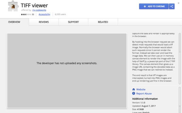 Tiff Viewer Chrome