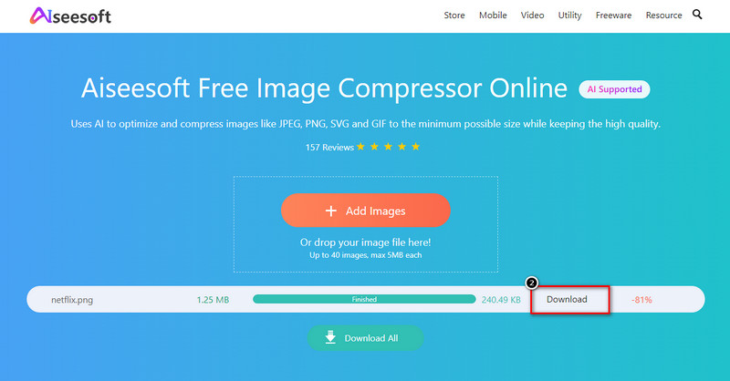 Download Compressed Twitter Size