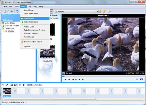 A Windows Movie Maker