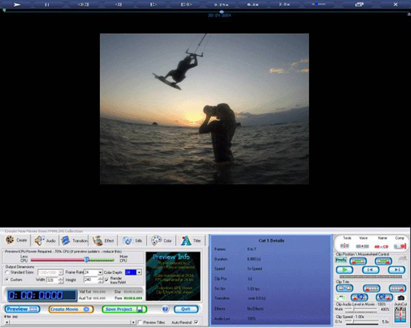 Full Motion Video Player с контролем скорости