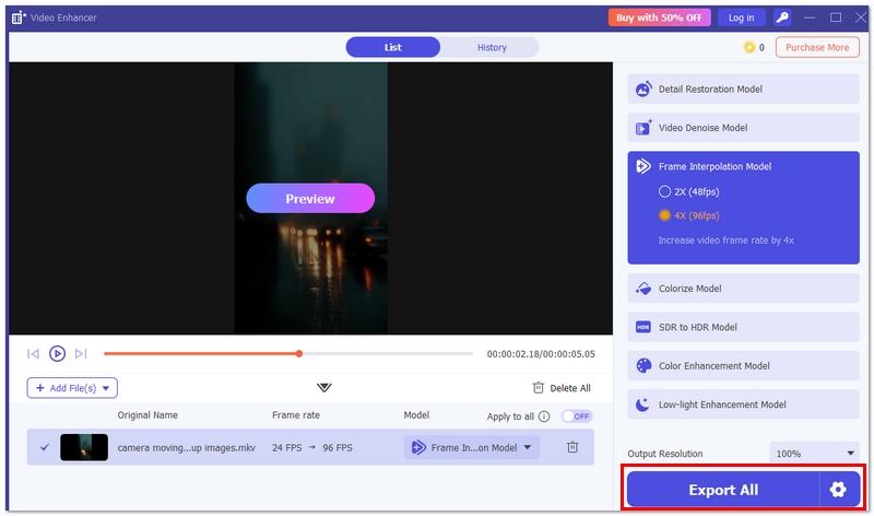 Export The Video