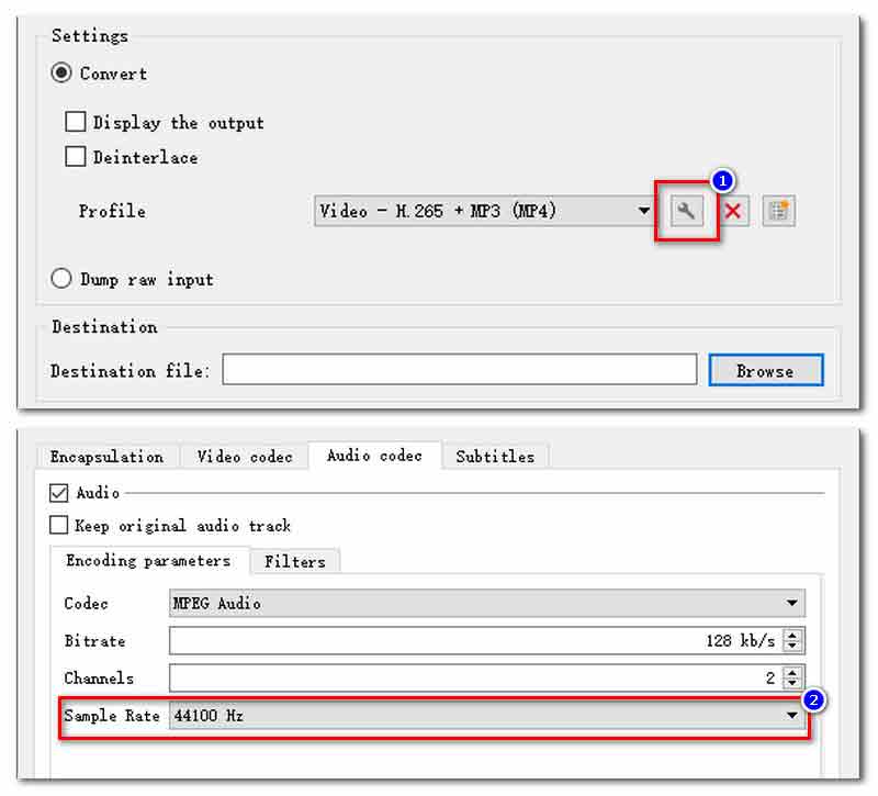 VLC Change Audio Sample