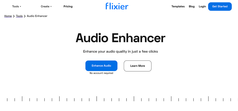 Flixier Audio Enhancer Online