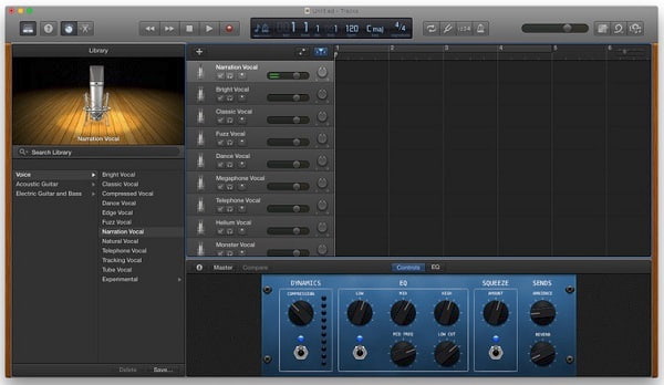 Registratore vocale Garageband