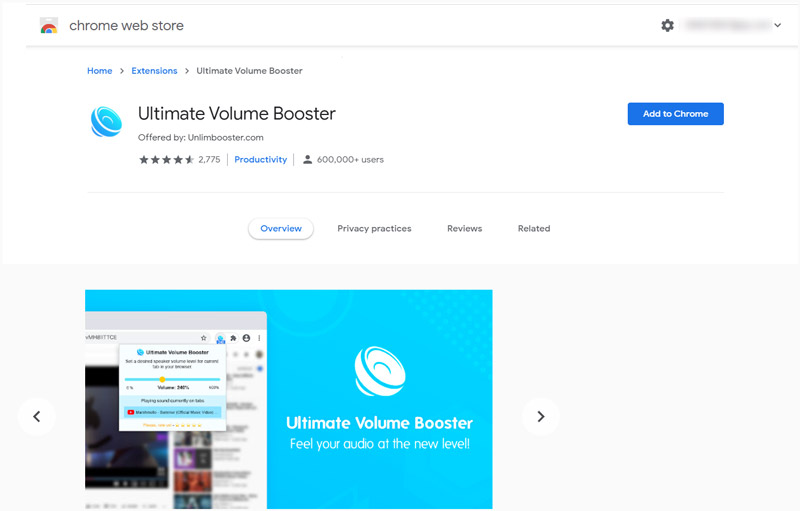 Ultieme Volume Booster Chrome