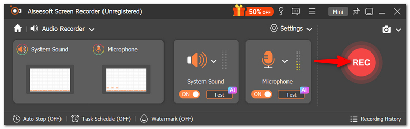 Click Rec Button