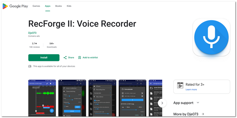 RecForge II Wav Recorder