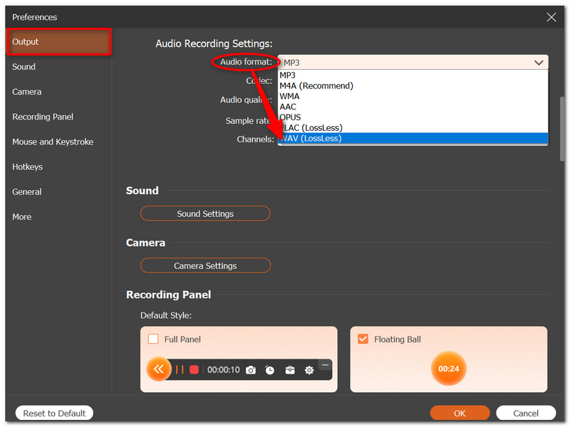Set Wav Audio Format