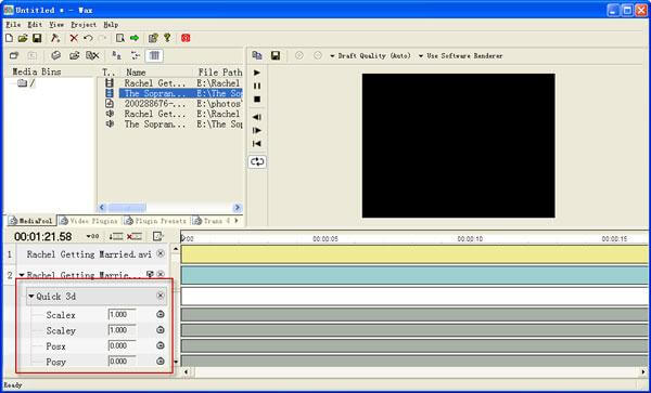 Software di editing video di cera