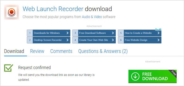 Web Launch Recorder Lataa