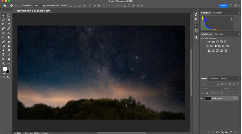 Adobe Photoshop 2023-grensesnitt