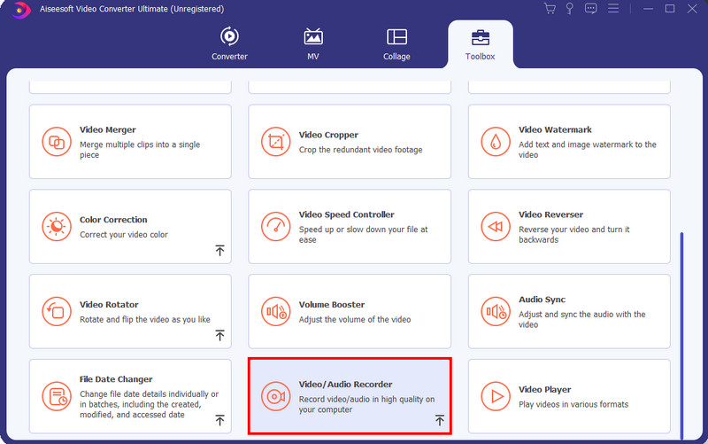 Aiseesoft Video Converter Registratore audio